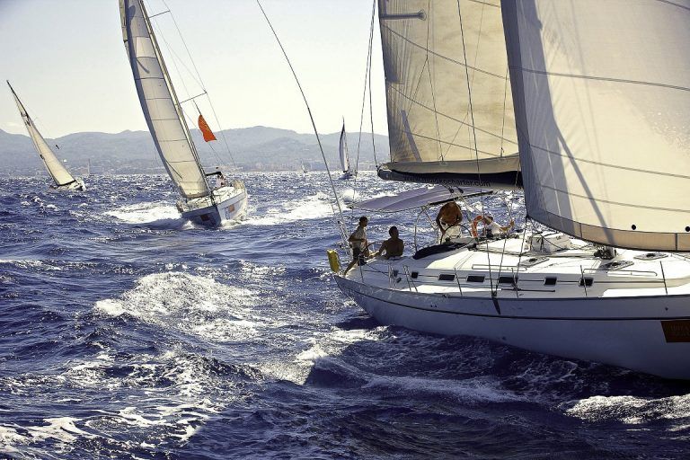 Sailing around Ibiza