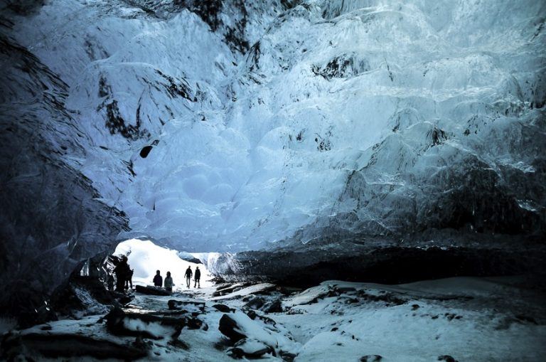 Onder een gletsjer, IJsland