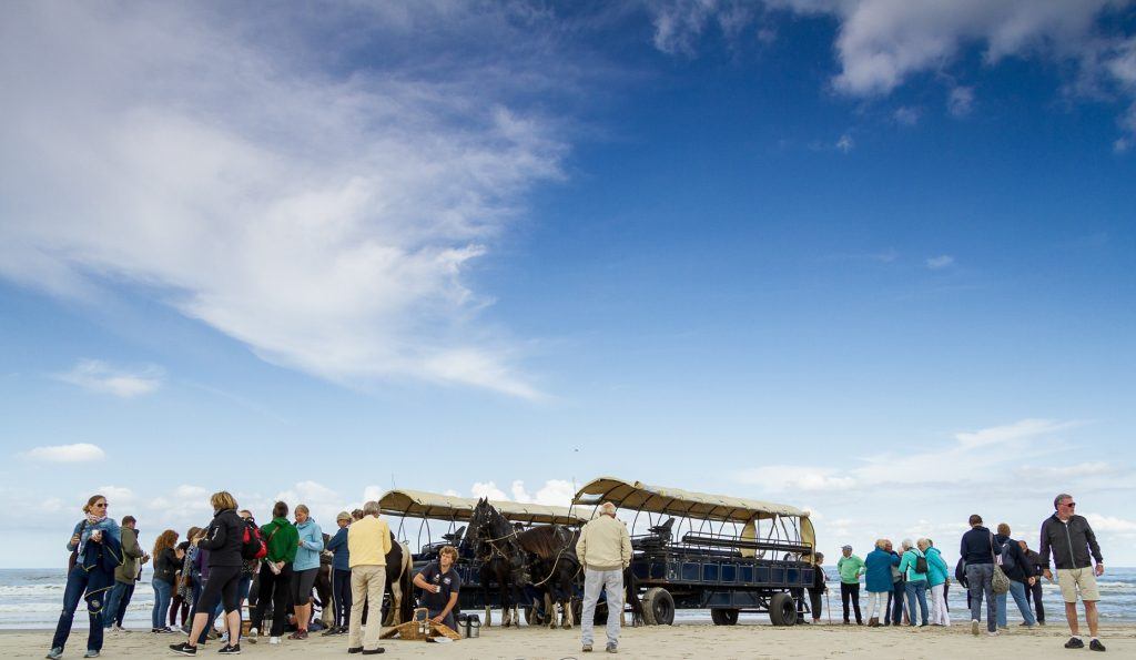 Huifkartocht op het strand