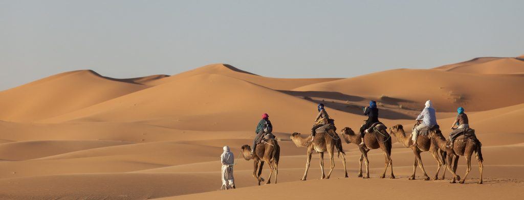 Dromedaris rijden in Marokko